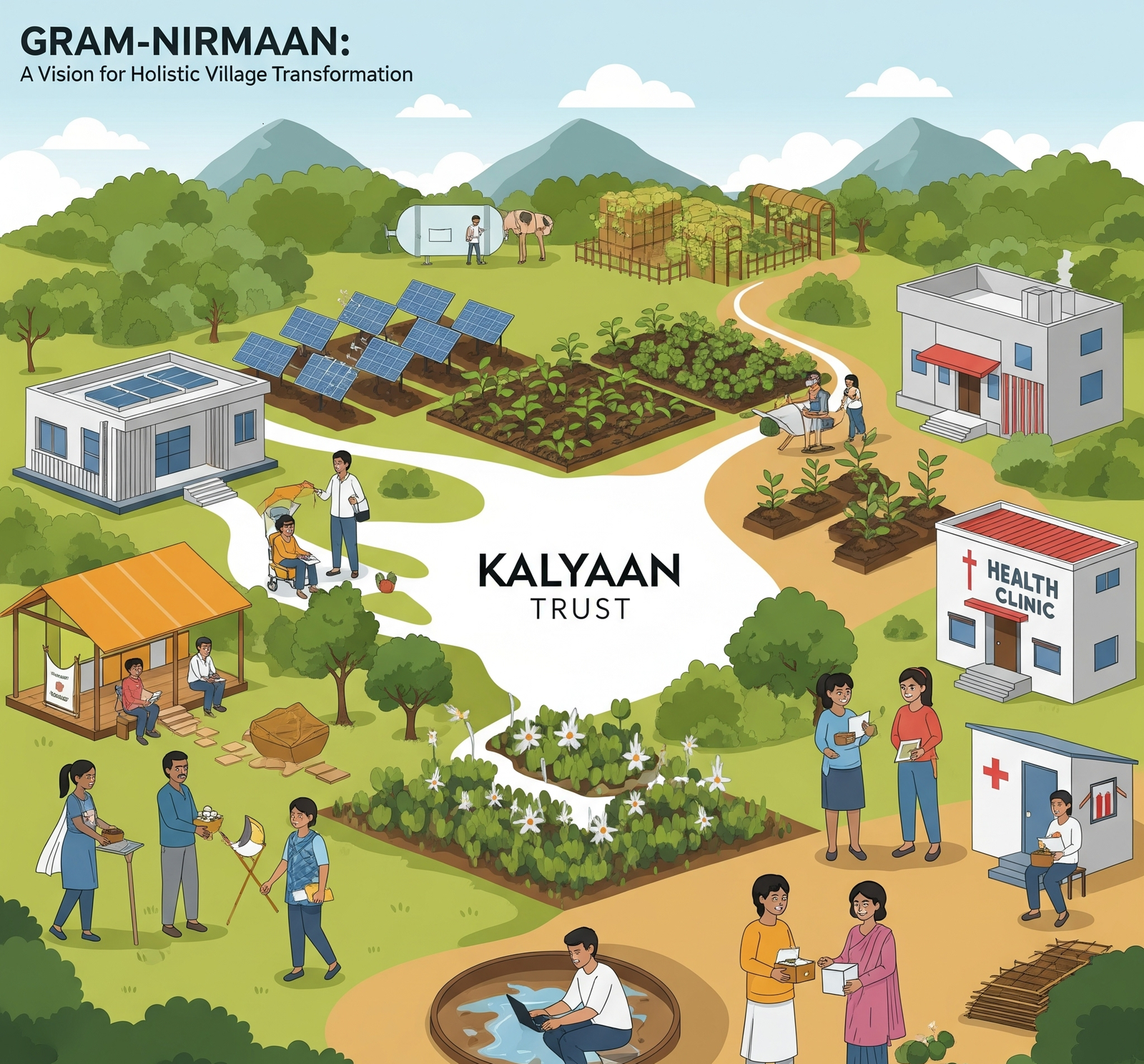 GRAM-NIRMAAN is a testament to the Kalyaan Trusts